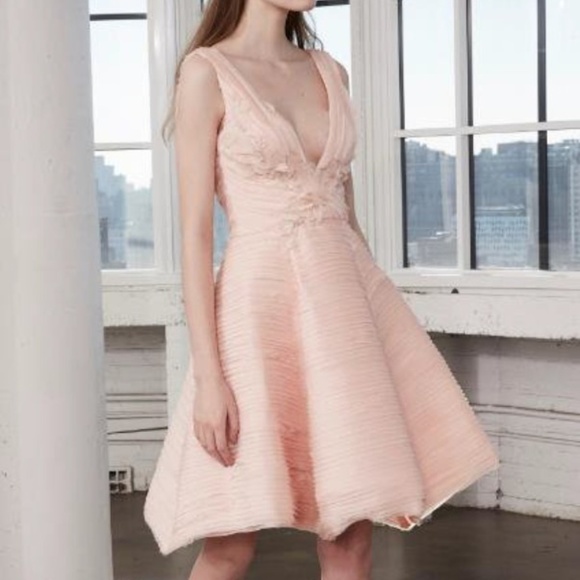Marchesa Dresses & Skirts - Rare Blush Pink Petal A Line Chiffon Party Dress